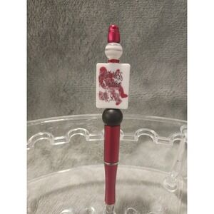 Beaded Pen True Crime Don't Mess Woman Staged Crime Scene Red Novelty